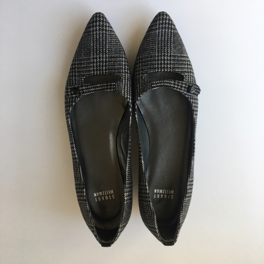 Stuart Weitzman Black and Gray Women's Flats